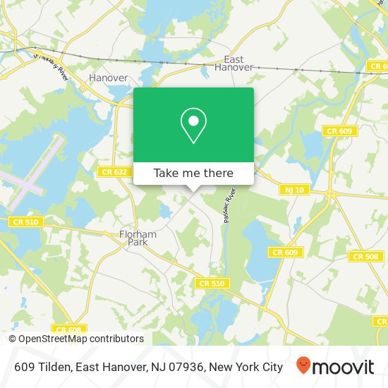 609 Tilden, East Hanover, NJ 07936 map