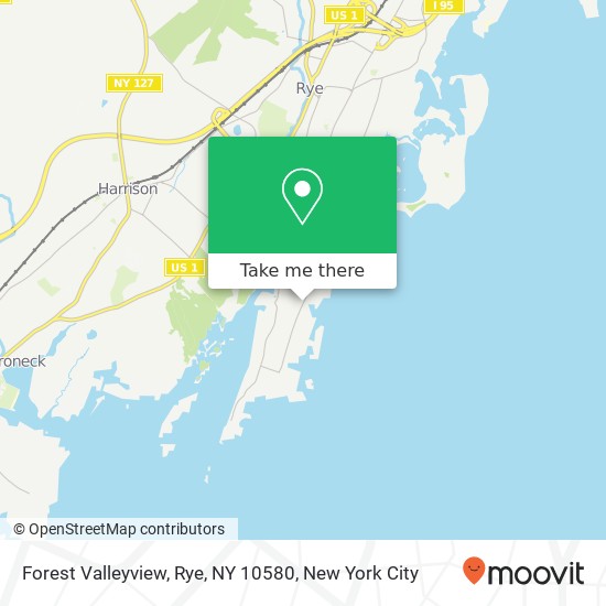 Mapa de Forest Valleyview, Rye, NY 10580