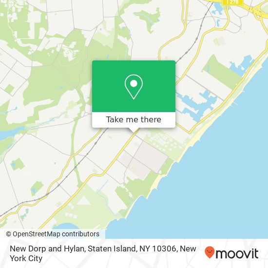 Mapa de New Dorp and Hylan, Staten Island, NY 10306