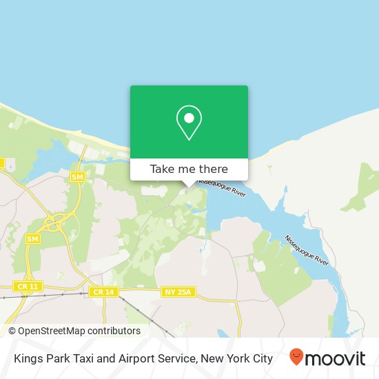 Mapa de Kings Park Taxi and Airport Service
