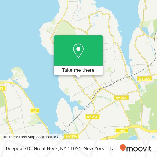 Mapa de Deepdale Dr, Great Neck, NY 11021