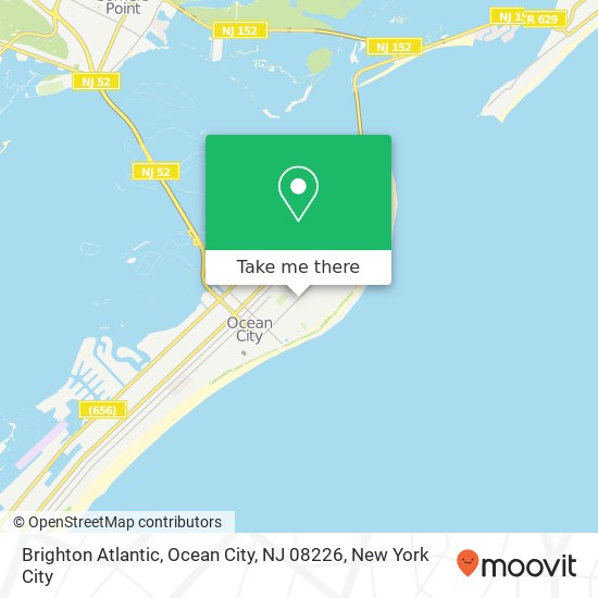 Mapa de Brighton Atlantic, Ocean City, NJ 08226