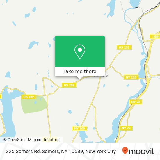 Mapa de 225 Somers Rd, Somers, NY 10589