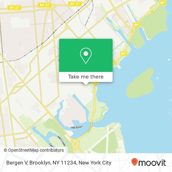 Mapa de Bergen V, Brooklyn, NY 11234