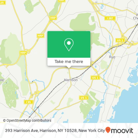 Mapa de 393 Harrison Ave, Harrison, NY 10528