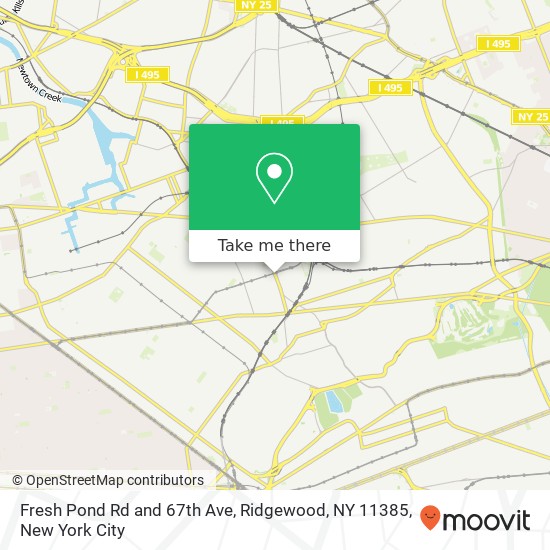 Fresh Pond Rd and 67th Ave, Ridgewood, NY 11385 map
