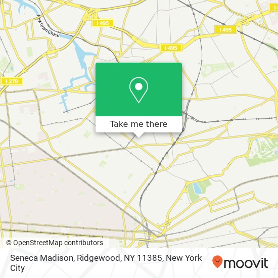 Mapa de Seneca Madison, Ridgewood, NY 11385