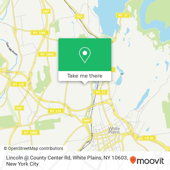 Lincoln @ County Center Rd, White Plains, NY 10603 map