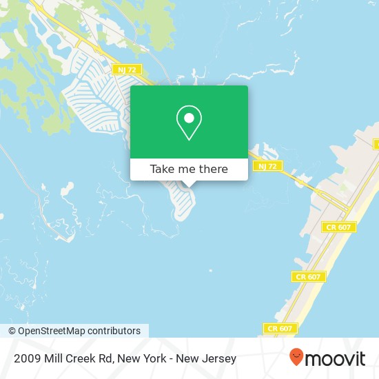 Mapa de 2009 Mill Creek Rd, Manahawkin, NJ 08050