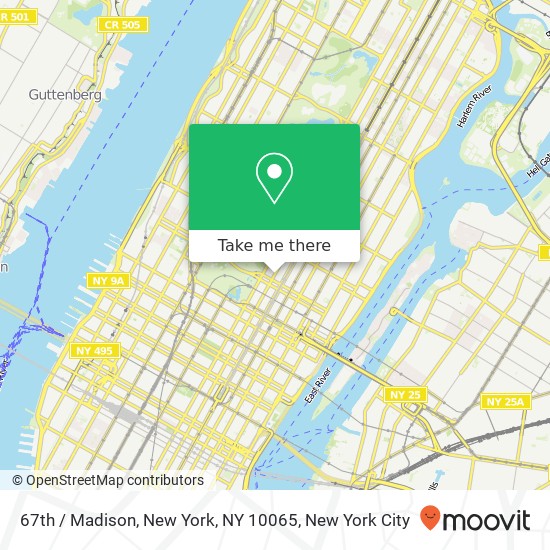 Mapa de 67th / Madison, New York, NY 10065