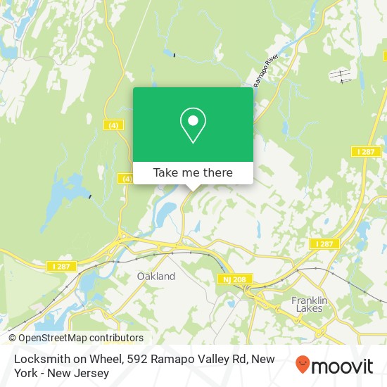 Locksmith on Wheel, 592 Ramapo Valley Rd map