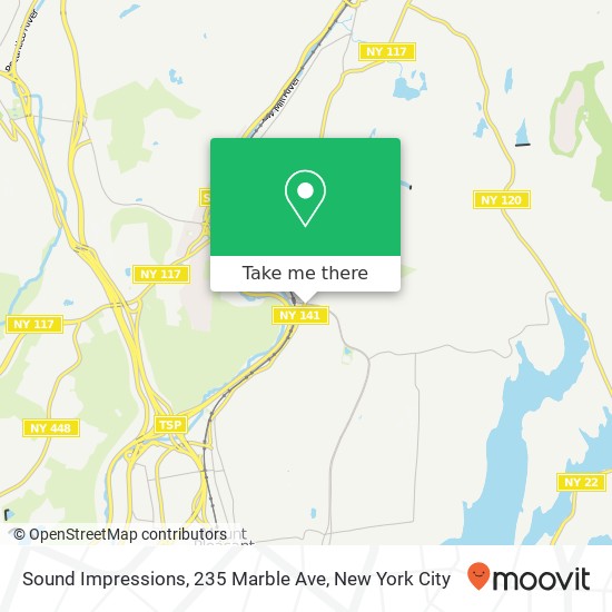 Mapa de Sound Impressions, 235 Marble Ave