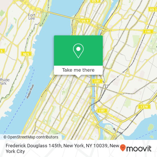 Frederick Douglass 145th, New York, NY 10039 map