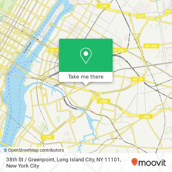 38th St / Greenpoint, Long Island City, NY 11101 map