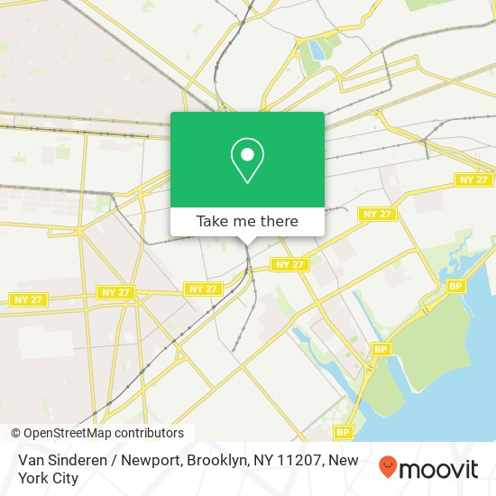 Van Sinderen / Newport, Brooklyn, NY 11207 map