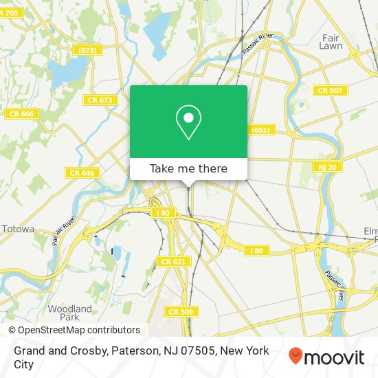 Mapa de Grand and Crosby, Paterson, NJ 07505