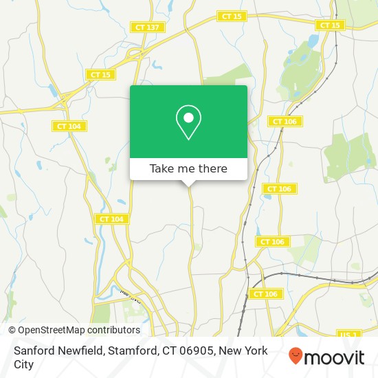Sanford Newfield, Stamford, CT 06905 map