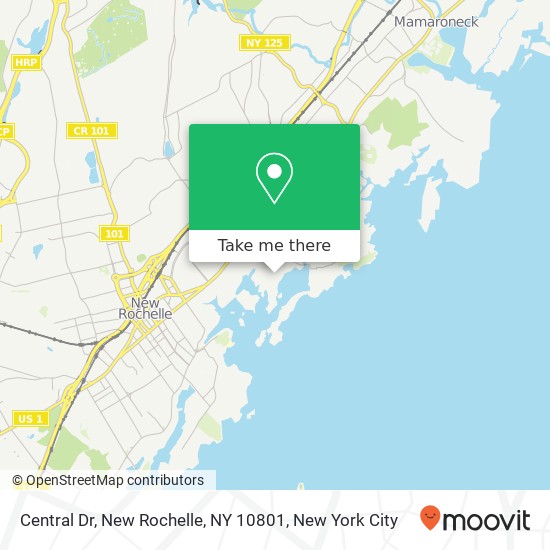 Central Dr, New Rochelle, NY 10801 map