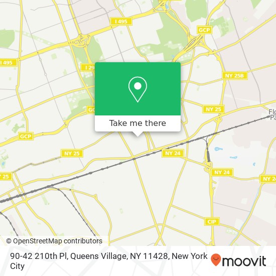 90-42 210th Pl, Queens Village, NY 11428 map