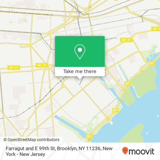 Mapa de Farragut and E 99th St, Brooklyn, NY 11236