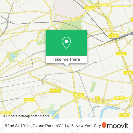 Mapa de 92nd St 101st, Ozone Park, NY 11416