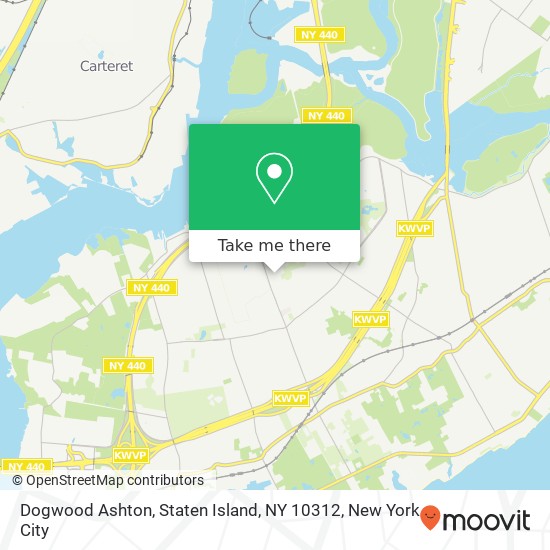 Mapa de Dogwood Ashton, Staten Island, NY 10312