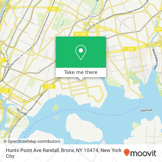 Hunts Point Ave Randall, Bronx, NY 10474 map