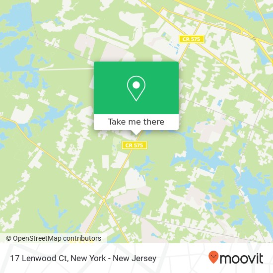 Mapa de 17 Lenwood Ct, Egg Harbor Twp, NJ 08234
