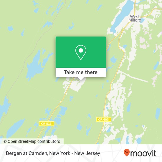 Mapa de Bergen at Camden, West Milford, NJ 07480
