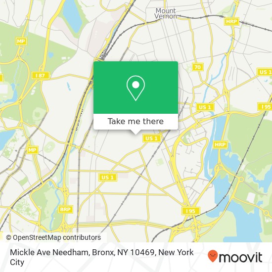 Mickle Ave Needham, Bronx, NY 10469 map