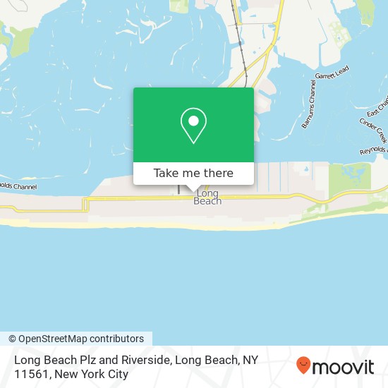 Mapa de Long Beach Plz and Riverside, Long Beach, NY 11561