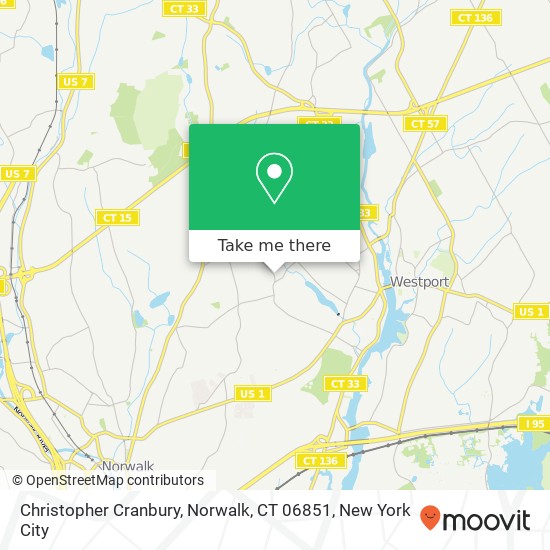 Christopher Cranbury, Norwalk, CT 06851 map