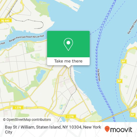 Bay St / William, Staten Island, NY 10304 map
