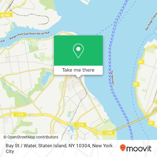 Bay St / Water, Staten Island, NY 10304 map