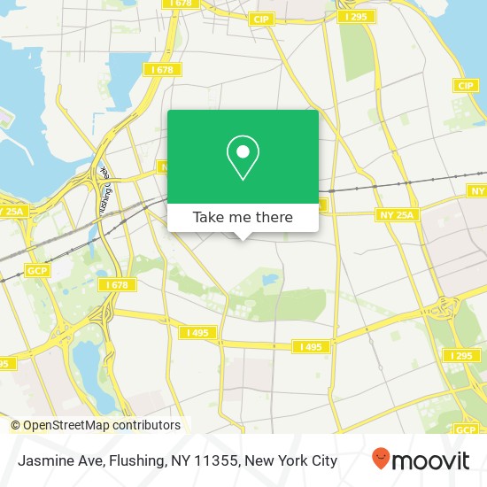 Mapa de Jasmine Ave, Flushing, NY 11355