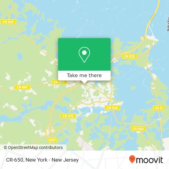 Mapa de CR-650, Port Republic, NJ 08241