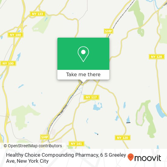 Mapa de Healthy Choice Compounding Pharmacy, 6 S Greeley Ave