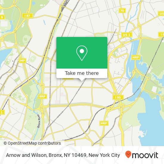 Mapa de Arnow and Wilson, Bronx, NY 10469