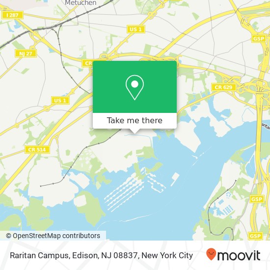 Raritan Campus, Edison, NJ 08837 map