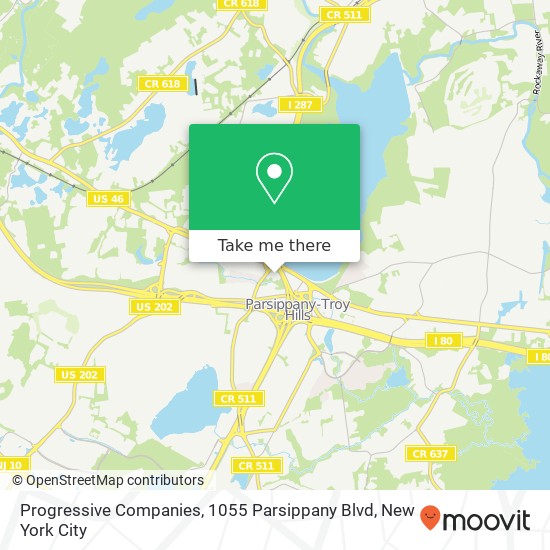 Progressive Companies, 1055 Parsippany Blvd map
