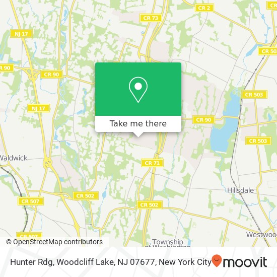 Hunter Rdg, Woodcliff Lake, NJ 07677 map