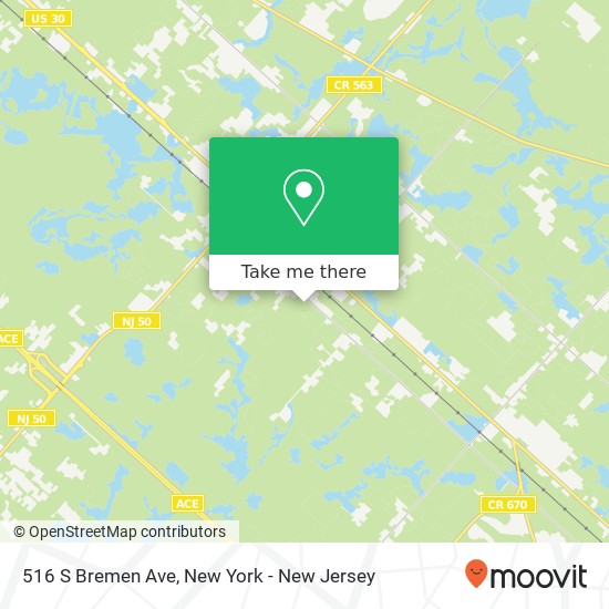 Mapa de 516 S Bremen Ave