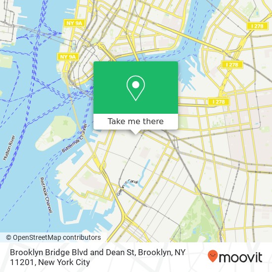 Brooklyn Bridge Blvd and Dean St, Brooklyn, NY 11201 map