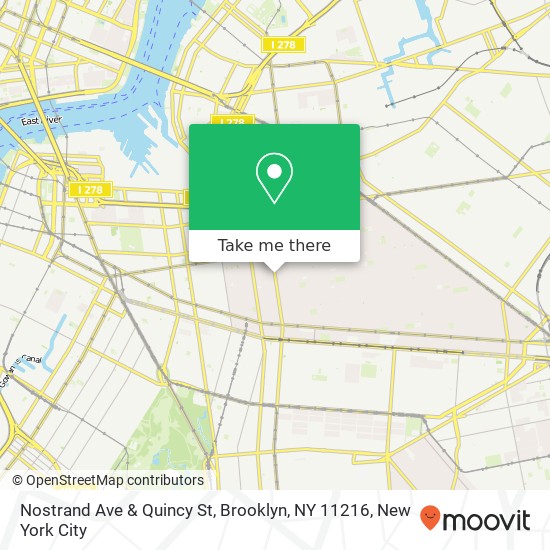 Nostrand Ave & Quincy St, Brooklyn, NY 11216 map