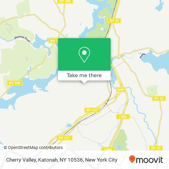 Mapa de Cherry Valley, Katonah, NY 10536