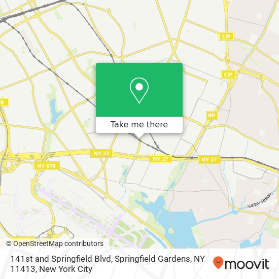 Mapa de 141st and Springfield Blvd, Springfield Gardens, NY 11413
