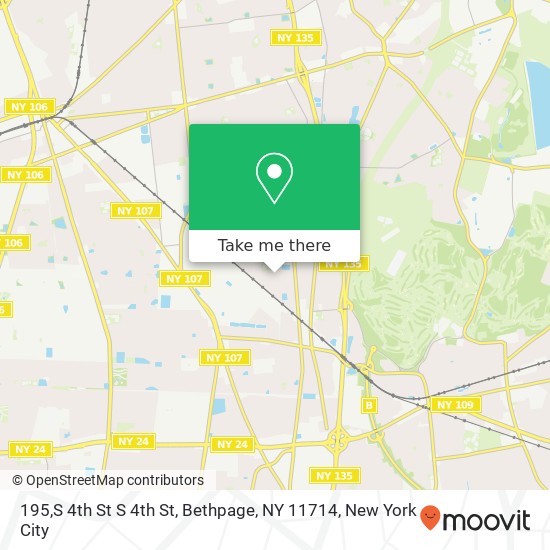 Mapa de 195,S 4th St S 4th St, Bethpage, NY 11714