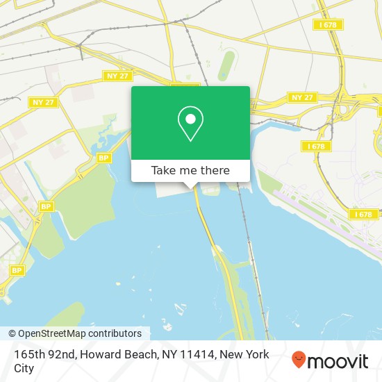 Mapa de 165th 92nd, Howard Beach, NY 11414