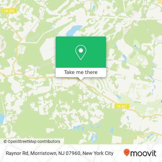 Mapa de Raynor Rd, Morristown, NJ 07960