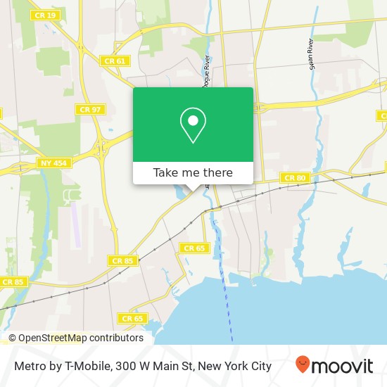 Mapa de Metro by T-Mobile, 300 W Main St